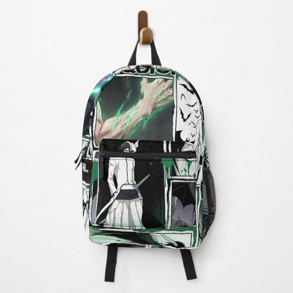 Item preview, Green Eyed Bat Espada Cuarta Arrancar Resurrection Murcielago Segunda Etapa Hollow Mask Pale Swordsman Despair Emptiness Anime Warrior Fan Art Portrait Illustration Poster T-Shirt Sticker Print Gift designed and sold by Senpaiwaves.