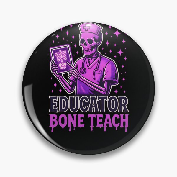 Item preview, Nurse Educator Bone Teach – Skeleton Nursing Instructor Halloween Design designed and sold by ClinicalHubs.