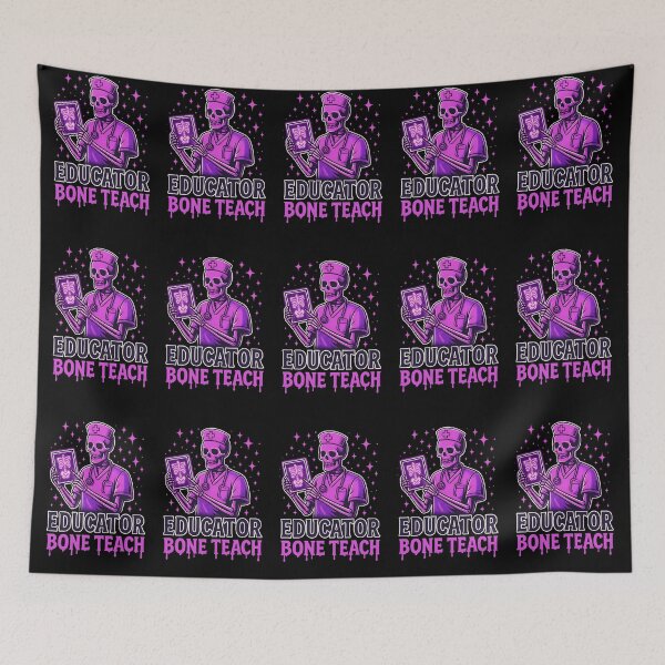 Item preview, Nurse Educator Bone Teach – Skeleton Nursing Instructor Halloween Design designed and sold by ClinicalHubs.