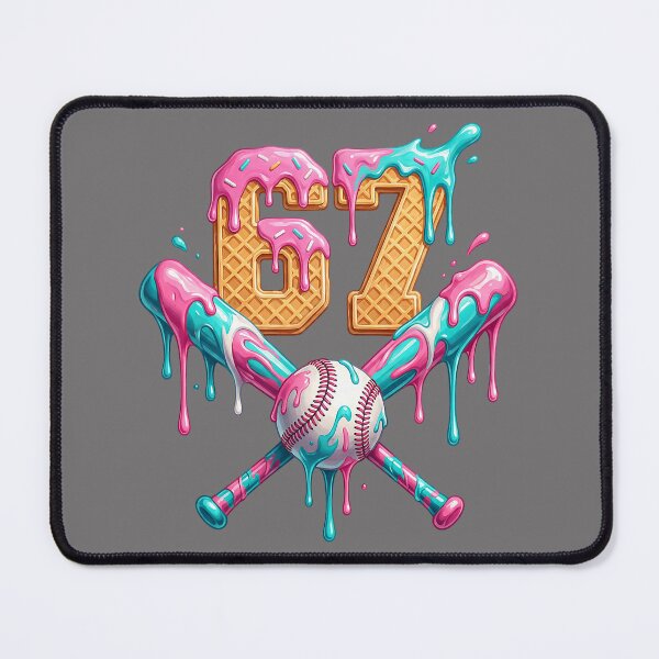Item preview, Baseball Drip Number 67 Player Ice Cream Drip 67th Birthday designed and sold by KristineLi.
