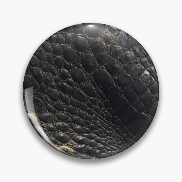 Item preview, Luxury Crocodile Leather Texture – Black Embossed Reptile Skin designed and sold by NewArt33.