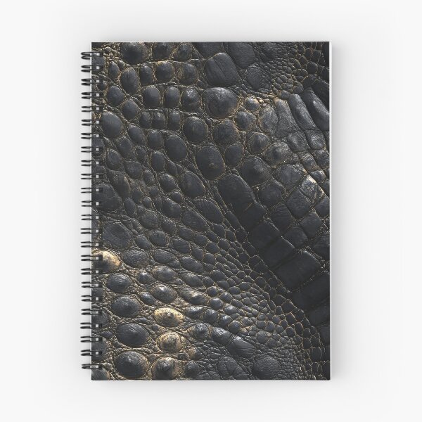 Item preview, Luxury Crocodile Leather Texture – Black Embossed Reptile Skin designed and sold by NewArt33.