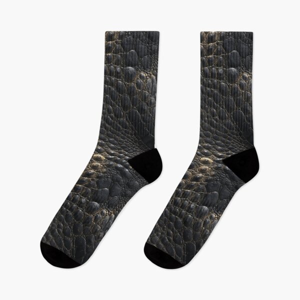 Item preview, Luxury Crocodile Leather Texture – Black Embossed Reptile Skin designed and sold by NewArt33.