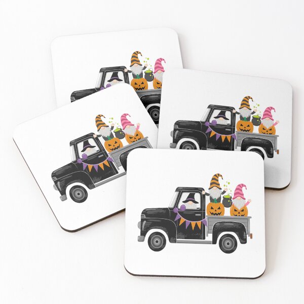 Item preview, Cute fall Halloween gnome pumpkin farm spooky truck designed and sold by StuffNestie.