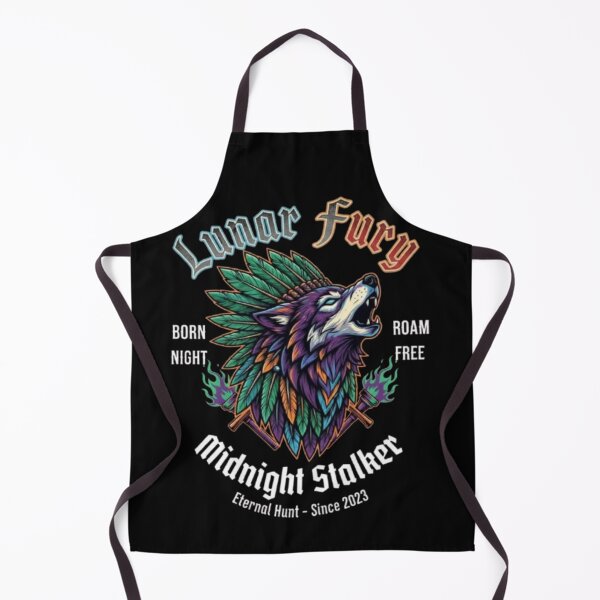 Item preview, "Lunar Fury – Tribal Wolf Spirit" designed and sold by Dogandesighn.