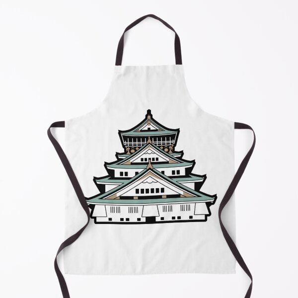 Item preview, Osaka Castle Minimalist Illustration – Clean Japanese Landmark & Modern Travel Art designed and sold by VividOrganica.