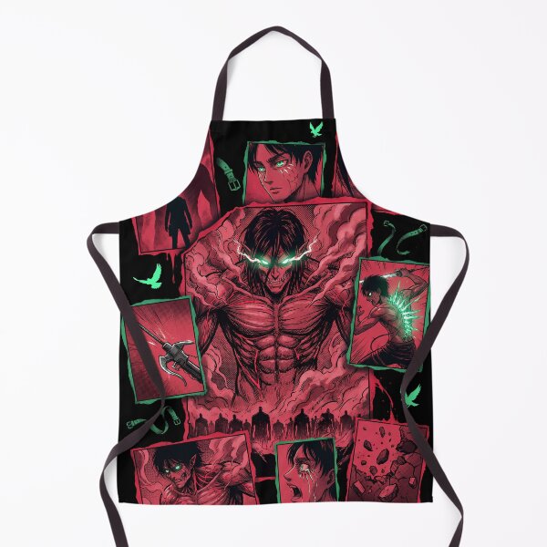 Item preview, Titan Shifter Long Haired Rogue Warrior Founding Power Coordinate Freedom Wings Scarred Determined Anime Anti Hero Fan Art Portrait Illustration Poster T-Shirt Sticker Print Gift designed and sold by Senpaiwaves.