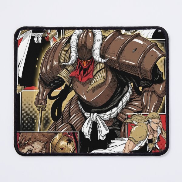 Item preview, Wolf Mask Captain Canine Warrior Bankai Tenken Kokujo Tengen Myo'o Loyal Shinigami Giant Armor Sword Anime Fan Art Portrait Illustration Poster T-Shirt Sticker Print Gift designed and sold by Senpaiwaves.