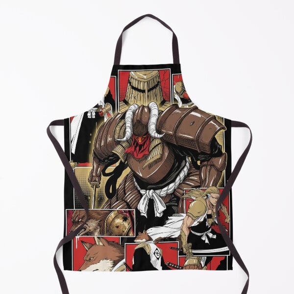 Item preview, Wolf Mask Captain Canine Warrior Bankai Tenken Kokujo Tengen Myo'o Loyal Shinigami Giant Armor Sword Anime Fan Art Portrait Illustration Poster T-Shirt Sticker Print Gift designed and sold by Senpaiwaves.