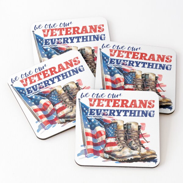 Item preview, We Owe Our Veterans Everything Patriotic Design – America 250th Anniversary designed and sold by HotaruArt.