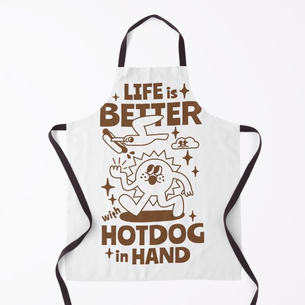 Item preview, Life is better with Hotdog in hand. designed and sold by monkik.