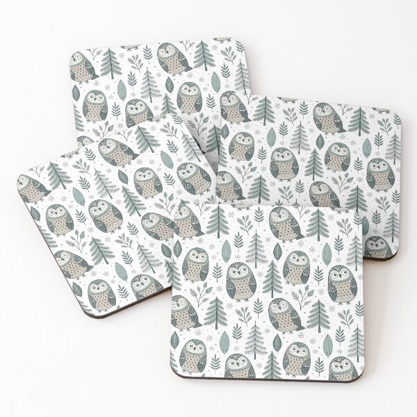 Item preview, Nordic Owl | Cozy Folk Woodland Art designed and sold by Shuga-Design.