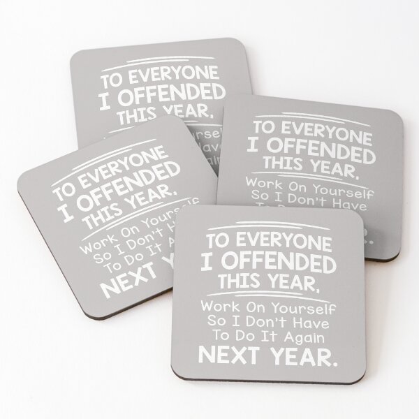 Item preview, If I Offended You Work on Yourself Funny New Year Resolution designed and sold by mjohnson9.