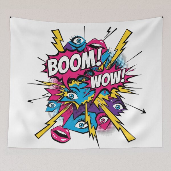 Item preview, Explosive Retro Pop Art Boom Wow Statement designed and sold by MartinxMarie.