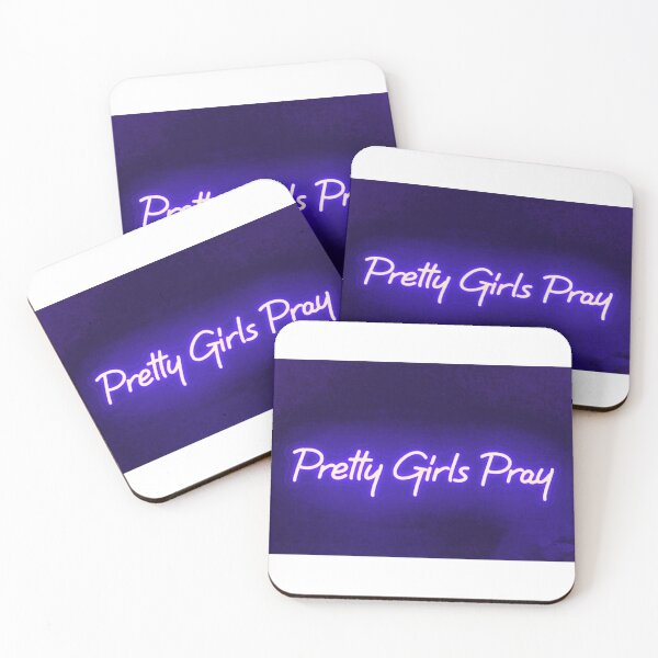 Item preview, Pretty Girls Pray - Faith Aesthetic Neon Sign Quote designed and sold by YAYARA.