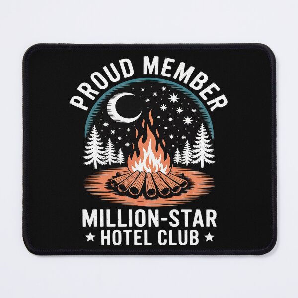 Item preview, Million-Star Hotel Club Camping Meme Campfire Tent Life Love designed and sold by HORIZBoutique.
