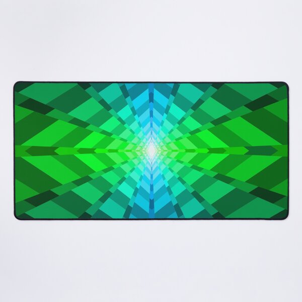 Item preview, Geometric Layout In Green, Turquoise, Blue, Geometric Abstraction, Abstract Art designed and sold by DDJust4U.