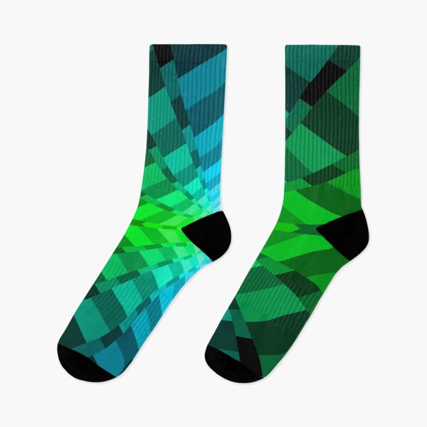 Item preview, Geometric Layout In Green, Turquoise, Blue, Geometric Abstraction, Abstract Art designed and sold by DDJust4U.