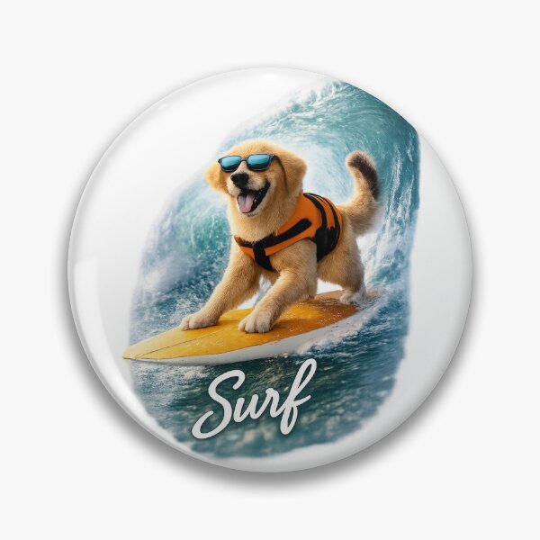 Item preview, Surfer dog in action designed and sold by Taoufik79-shop.