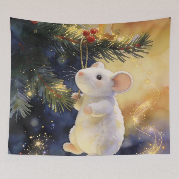 Item preview, Funny Christmas Tree Rat designed and sold by M-Y-A-R-T-.