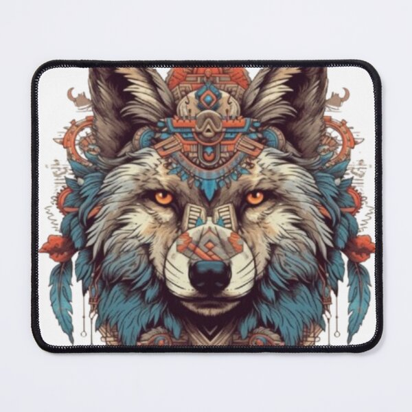 Item preview, Tribal Wolf Head Mandala Art Design designed and sold by NeoTeeFusion.