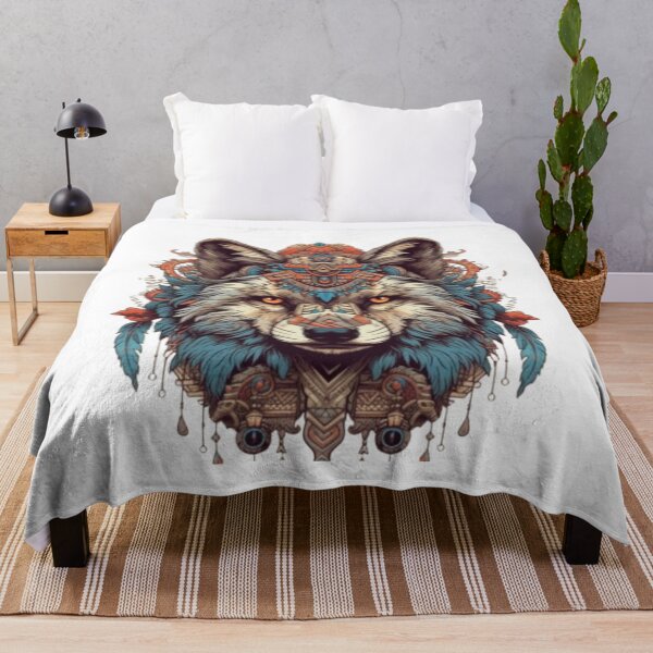 Item preview, Tribal Wolf Head Mandala Art Design designed and sold by NeoTeeFusion.