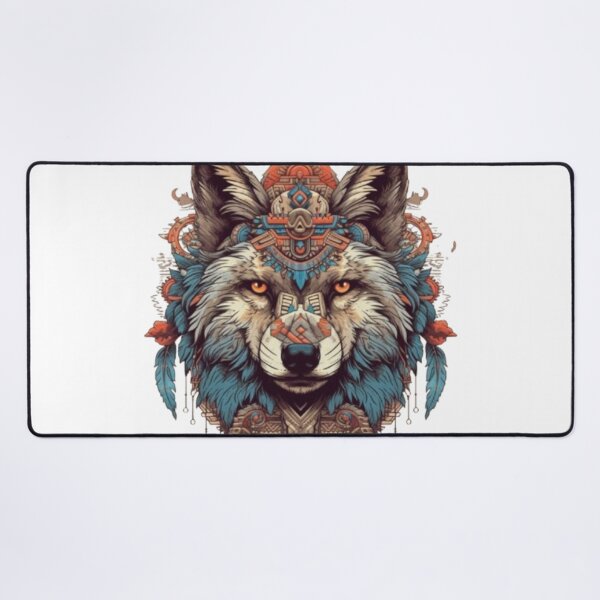 Item preview, Tribal Wolf Head Mandala Art Design designed and sold by NeoTeeFusion.