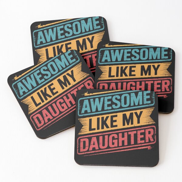 Item preview, Awesome Like My Daughter Men Vintage Fathers Day Dad 4  designed and sold by RoyTill0Art.