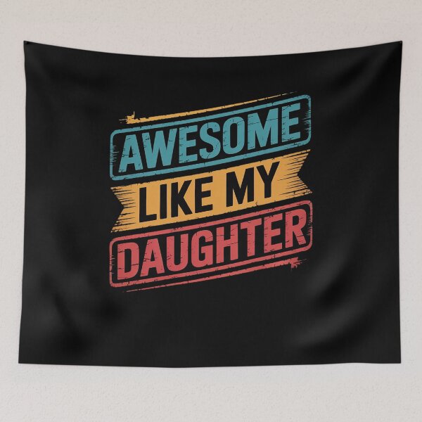Item preview, Awesome Like My Daughter Men Vintage Fathers Day Dad 4  designed and sold by RoyTill0Art.