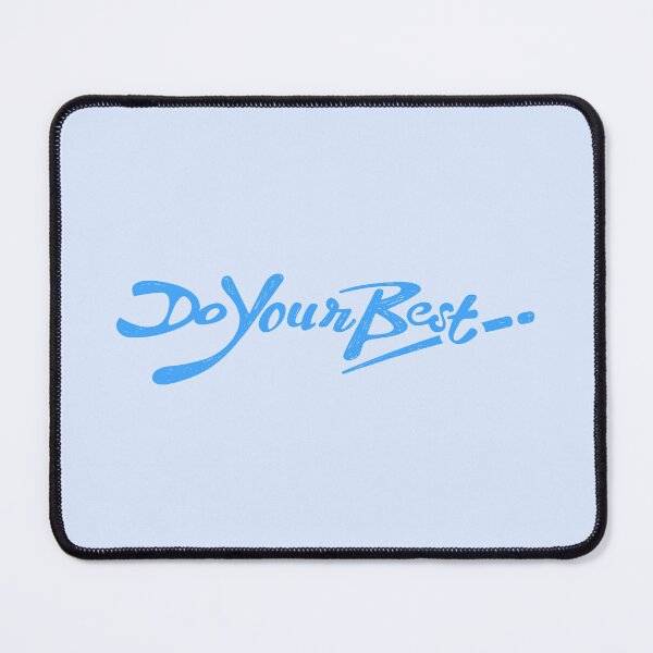 Item preview, Do Your Best Positive Thought in Light Blue designed and sold by Wiggly Lines.