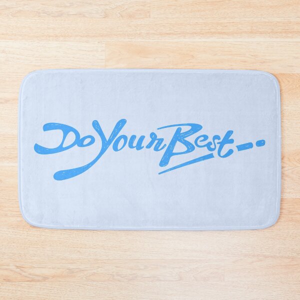 Item preview, Do Your Best Positive Thought in Light Blue designed and sold by Wiggly Lines.