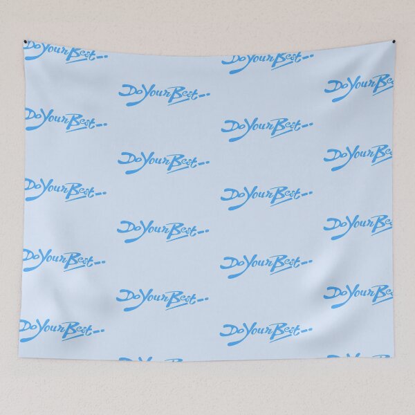 Item preview, Do Your Best Positive Thought in Light Blue designed and sold by Wiggly Lines.