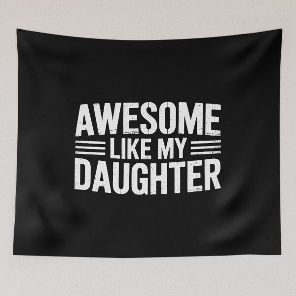Item preview, Awesome Like My Daughter Men Vintage Fathers Day Dad1  designed and sold by RoyTill0Art.