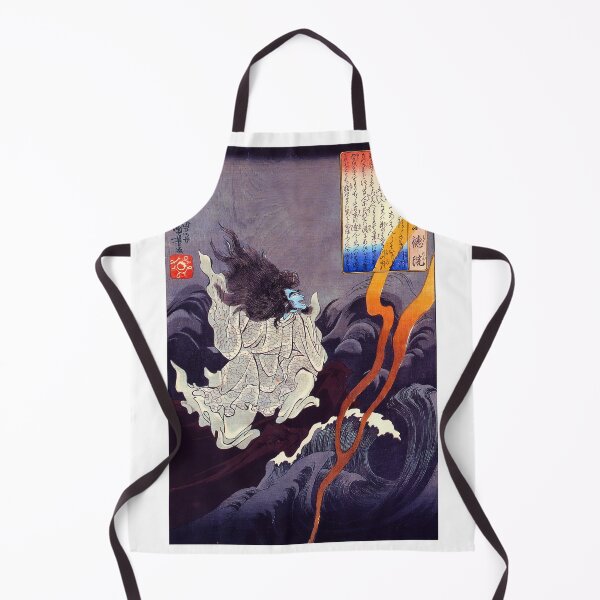 Item preview, Emperor Sutoku Invoking Thunder - Vintage Japanese Ukiyo-e designed and sold by Open Canvas.