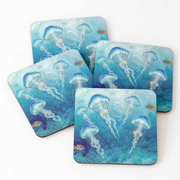 Item preview, Medusozoa, Meduza, Blue jellyfish float#5 designed and sold by Helios Be. Lavsh.