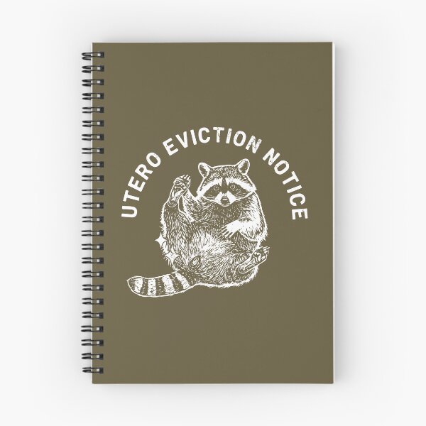Item preview, Funny Utero Eviction Notice Raccoon Pregnancy designed and sold by FlashCraft Design.