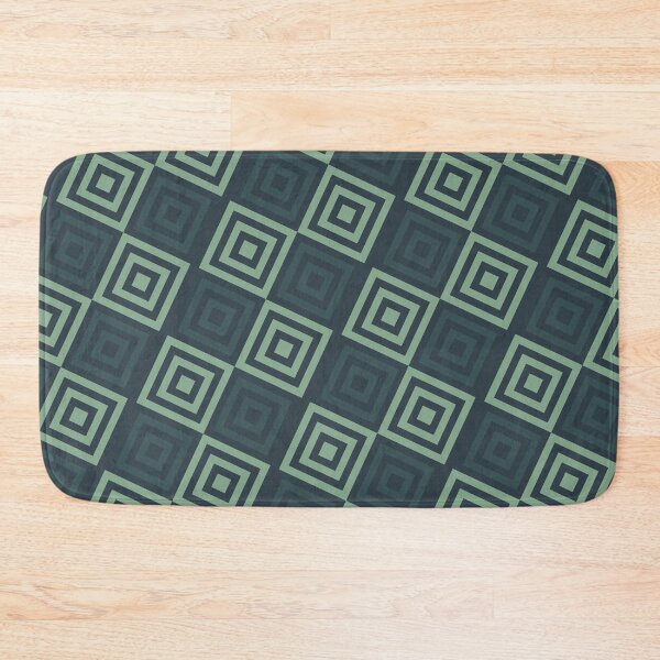 Item preview, Green Grid Retro Square  - Abstract Geometric Shape Pattern - Birthday Gifts For Her designed and sold by RoyalStarsPatts.