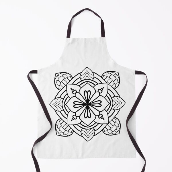 Item preview, Bold Line Floral Mandala – Black & White Geometric designed and sold by AmaiDream.