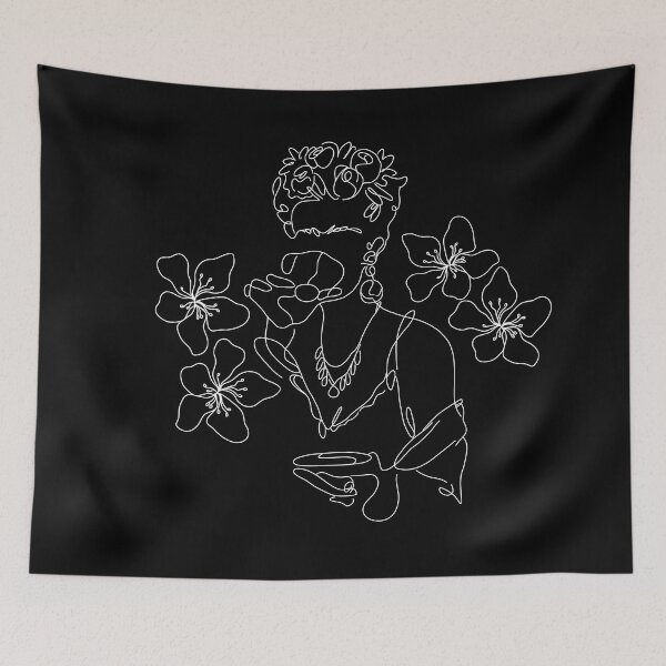 Item preview, Frida sipping tea designed and sold by One Line Aesthetics ♡.