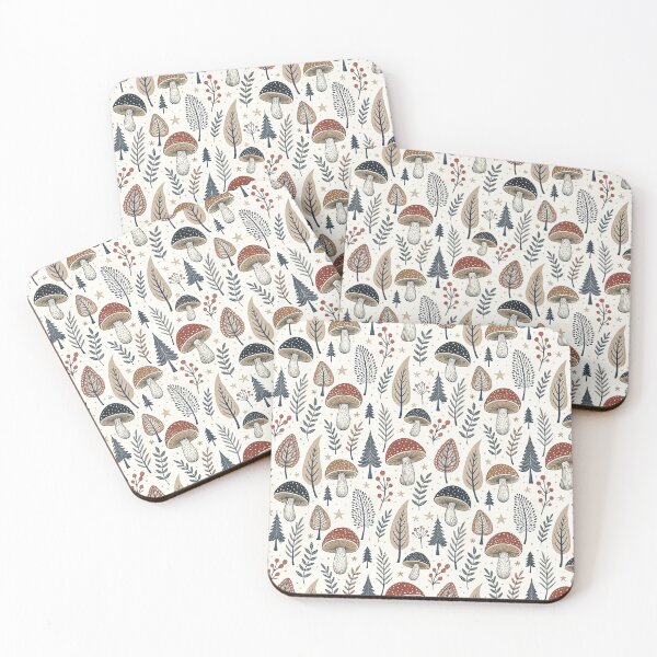 Item preview, Nordic Mushrooms | Woodland Folk Art designed and sold by Shuga-Design.