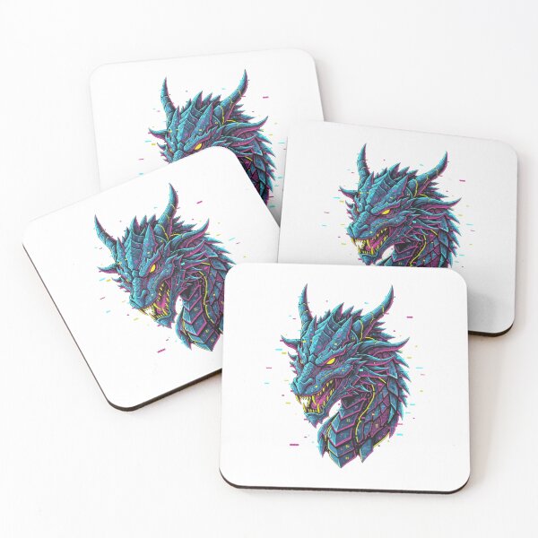 Item preview, Cybernetic Glitch Dragon: Electric Neon Mythic Art designed and sold by MartinxMarie.