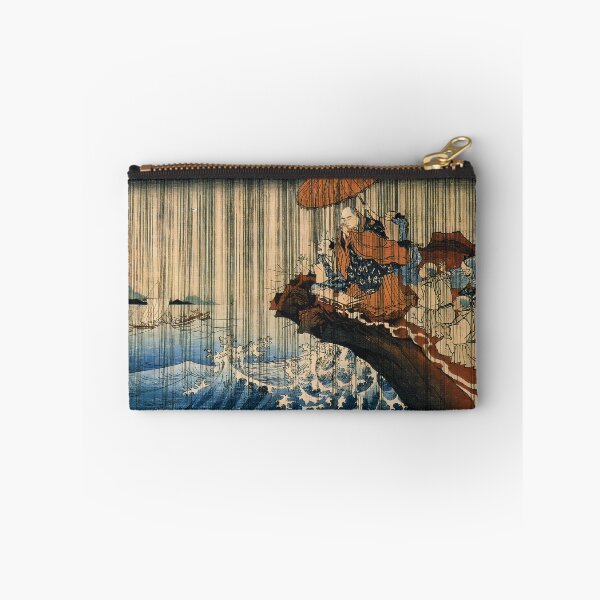 Item preview, Nichiren Praying for Rain - Vintage Japanese Woodblock Print designed and sold by Open Canvas.