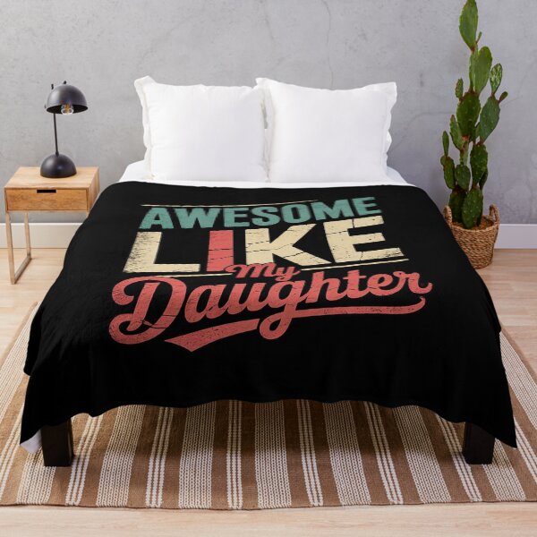 Item preview, Awesome Like My Daughter, Funny Vintage Men Dad Papa designed and sold by RoyTill0Art.