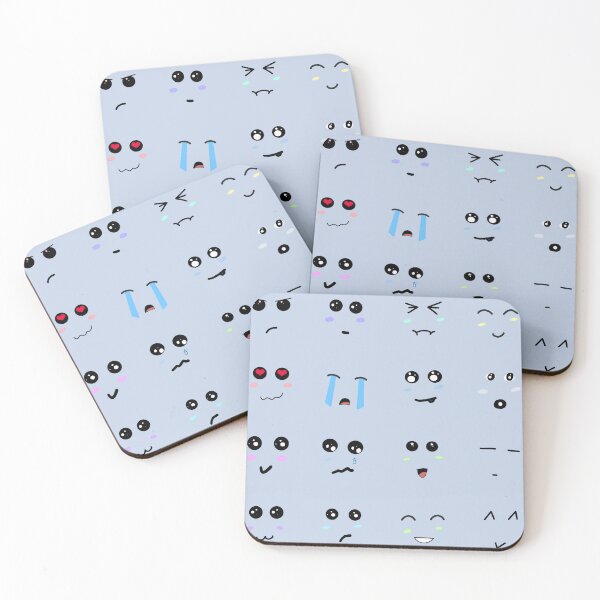 Item preview, Cute Kawaii Facial Expressions – Minimal Emoji Face Doodles designed and sold by Rangmanch.