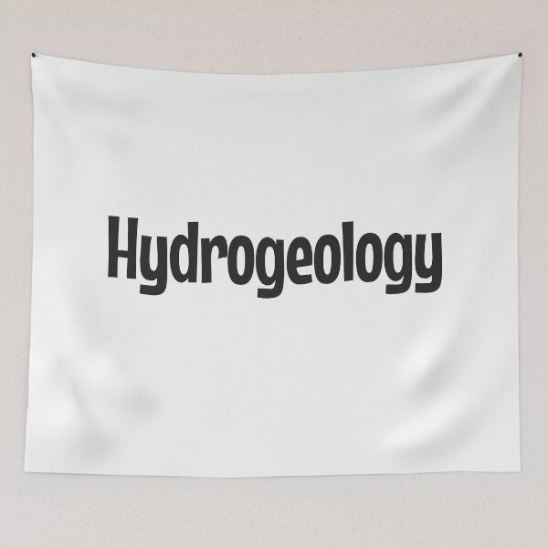 Item preview, Hydrogeology in black text designed and sold by Think4Prints.