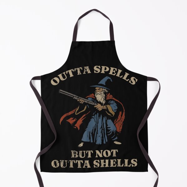 Item preview, Outta Spells But Not Outta Shells Wizard Humor designed and sold by StuZabine.