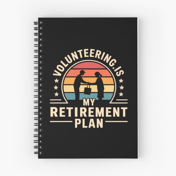 Item preview, Volunteering Is My Retirement Plan – Sunset Silhouette Charity  designed and sold by VividOrganica.