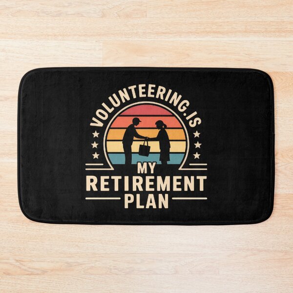 Item preview, Volunteering Is My Retirement Plan – Sunset Silhouette Charity  designed and sold by VividOrganica.