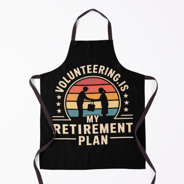 Item preview, Volunteering Is My Retirement Plan – Sunset Silhouette Charity designed and sold by VividOrganica.