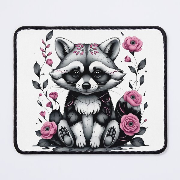 Item preview, Cute Raccoon with Ink Splash designed and sold by WhereHopeBlooms.